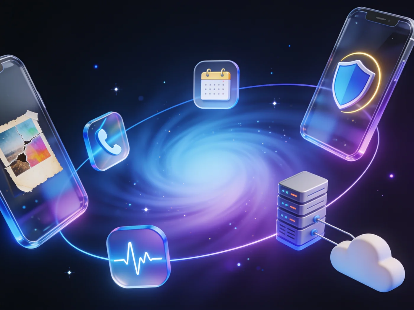 The Mega Labs ecosystem — photo restoration, call privacy, daily saints, safety check-ins and cloud infrastructure